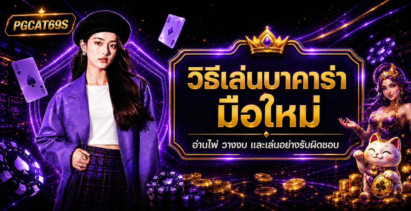 PGCAT69S วิธีเล่นบาคาร่า มือใหม่ แบบรับผิดชอบ